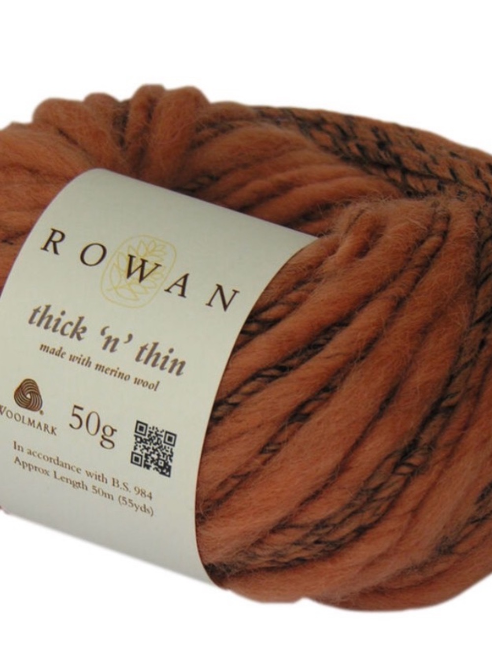 Rowan Thick 'n' Thin Merino Wool Yarn - Rust Brown